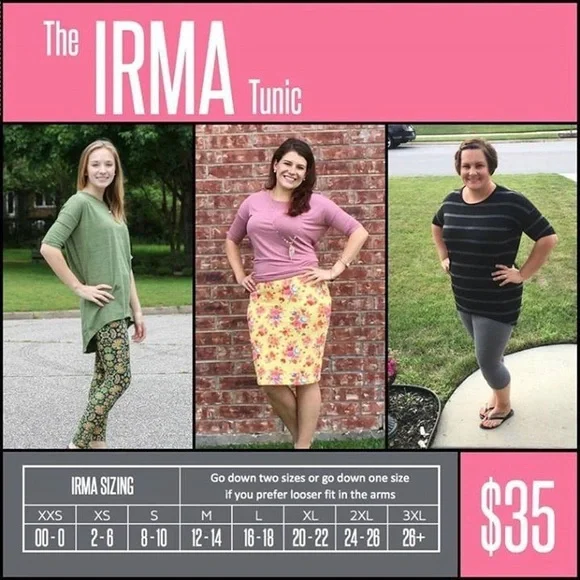 LuLaRoe Irma Top - Picture 2 of 4